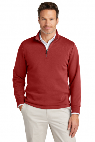 Custom Embroidered Brooks Brothers Double-Knit 1/4-Zip - BB18206 